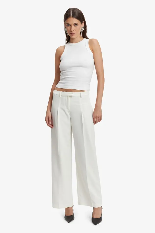 Women Pants Bardot Cassian Tailored Pant In Ivory Ivory Women Pants Bardot Cassian Tailored Pant In Ivory Ivory