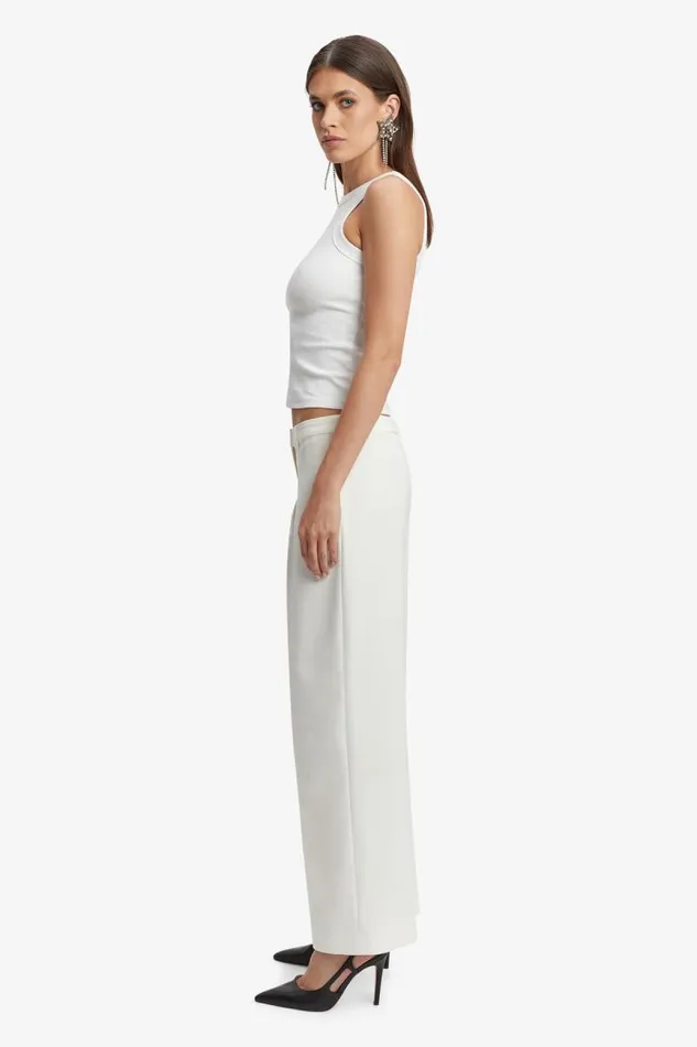 Women Pants Bardot Cassian Tailored Pant In Ivory Ivory Women Pants Bardot Cassian Tailored Pant In Ivory Ivory