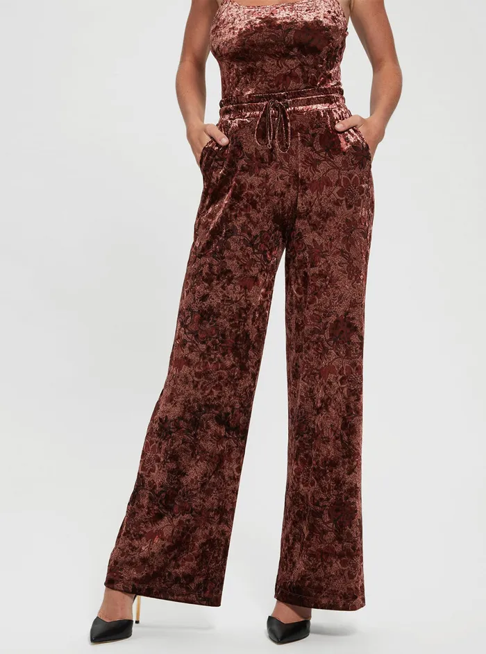 Women Pants GUESS Spice Floral Jade Pants