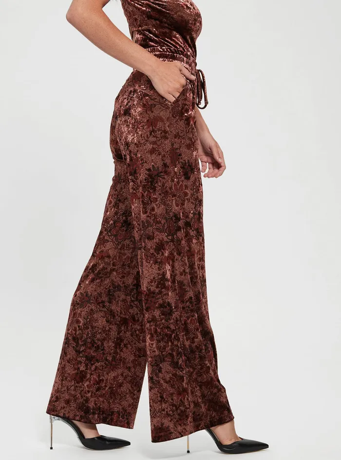 Women Pants GUESS Spice Floral Jade Pants Women Pants GUESS Spice Floral Jade Pants