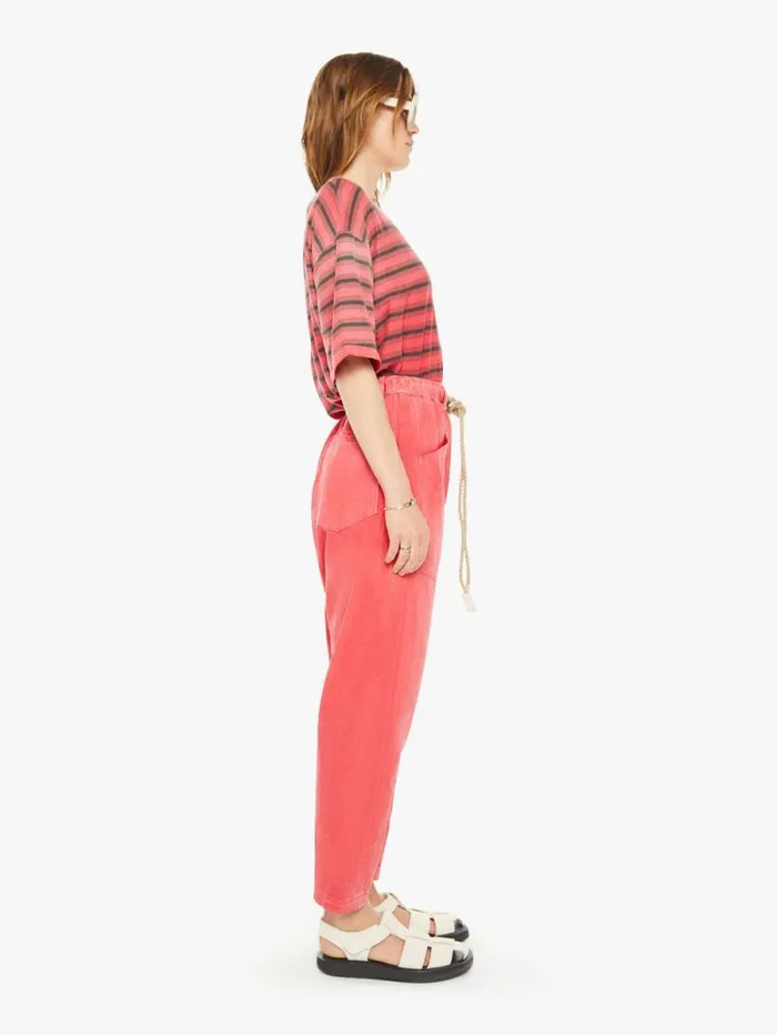 Women Pants Mother Denim P63 Fatigue Pant Red