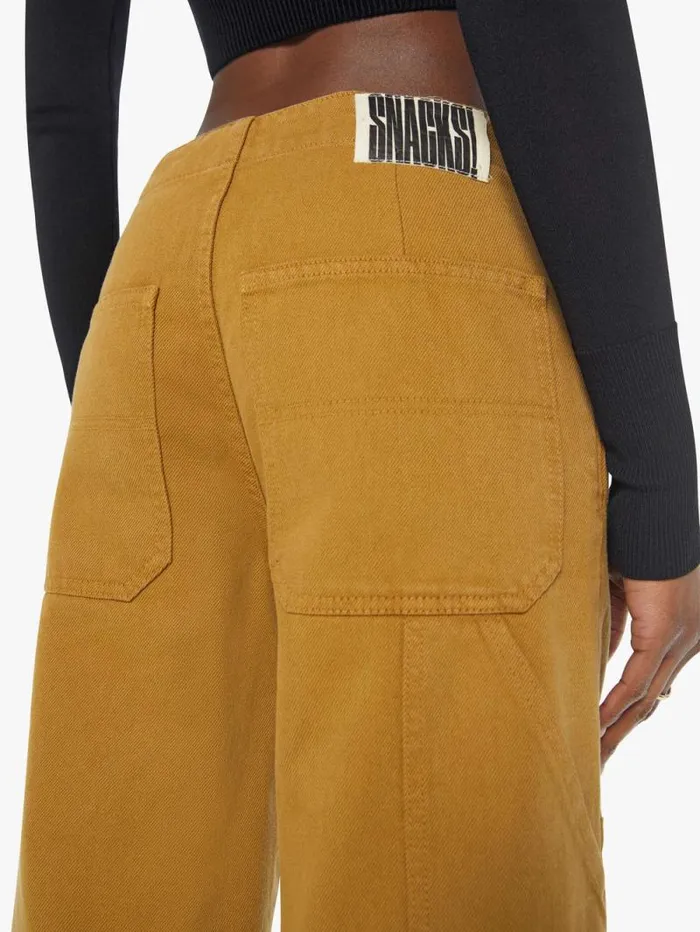 Women Pants Mother Denim The Smoothie Utility Skimp Yellow gold