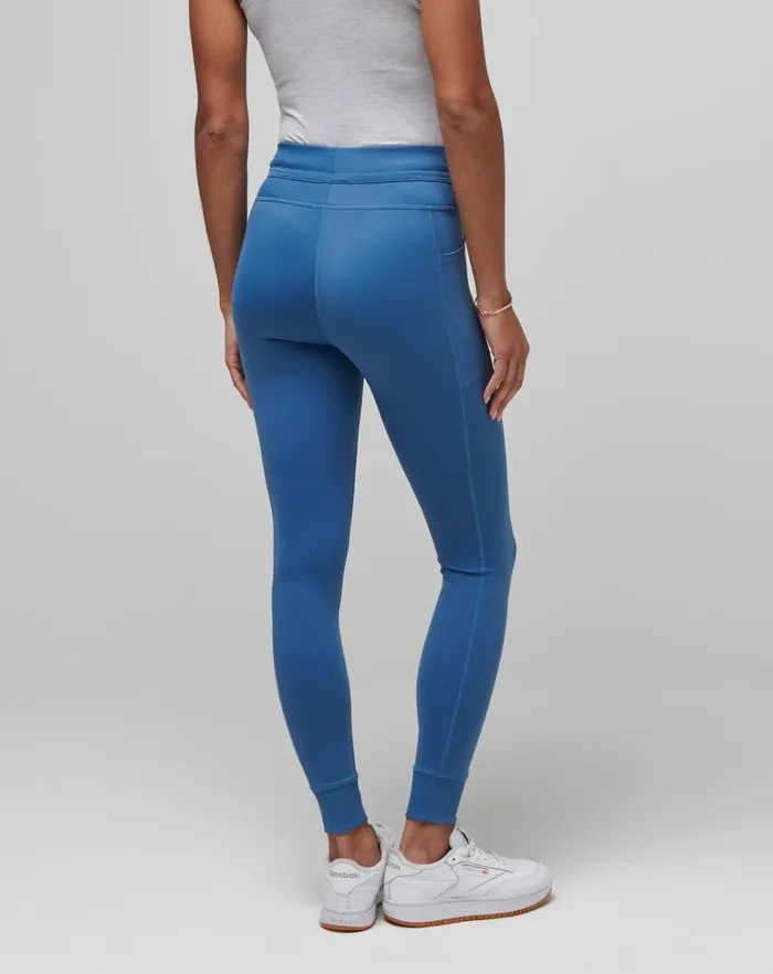 Women Pants TravisMathew MOVEKNIT TIE LEGGING Moonlight Blue Women Pants TravisMathew MOVEKNIT TIE LEGGING Moonlight Blue
