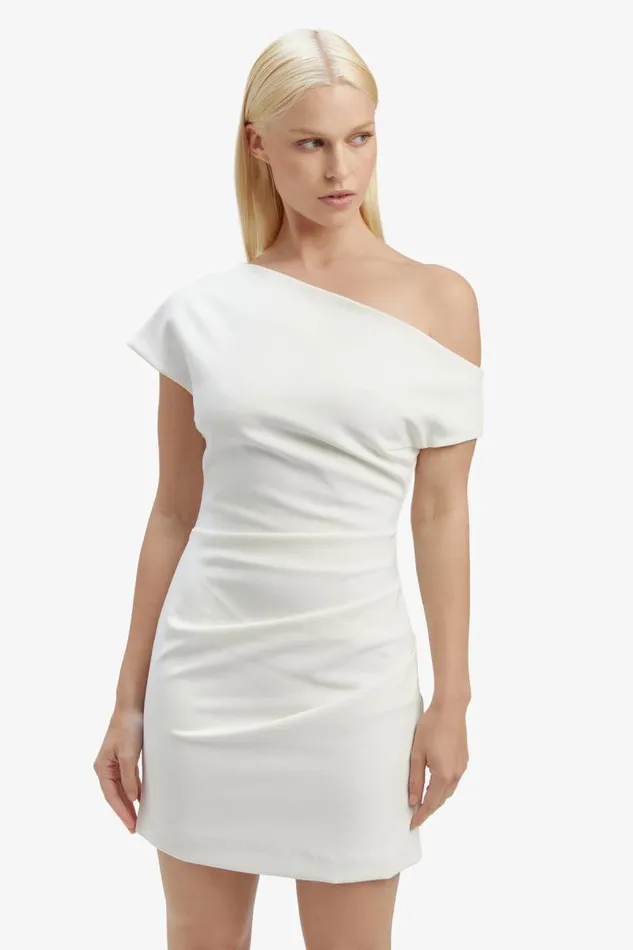 Women Party Dresses Bardot Letita Mini Dress In Orchid White Orchid White Women Party Dresses Bardot Letita Mini Dress In Orchid White Orchid White