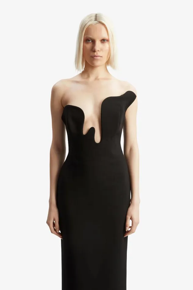 Women Party Dresses Bardot Rosalyn Midi Dress In Black Black Women Party Dresses Bardot Rosalyn Midi Dress In Black Black