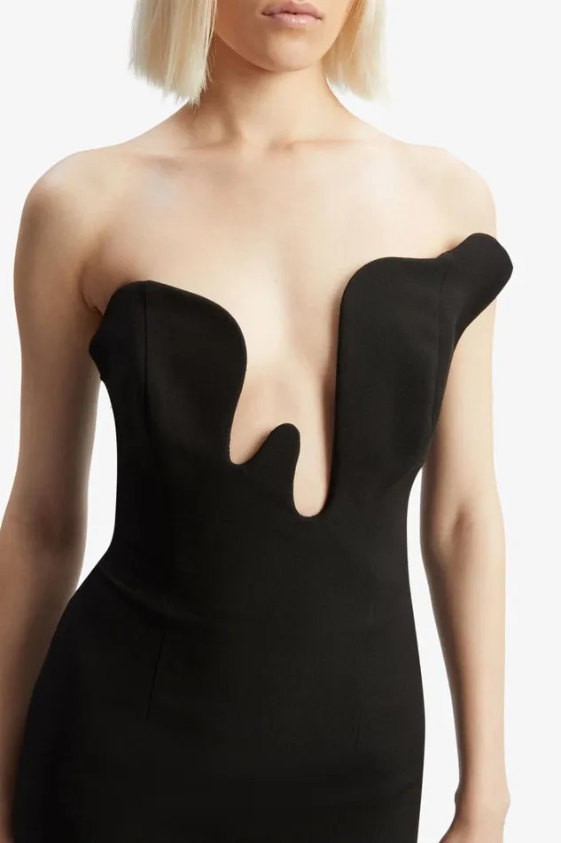 Women Party Dresses Bardot Rosalyn Midi Dress In Black Black Women Party Dresses Bardot Rosalyn Midi Dress In Black Black