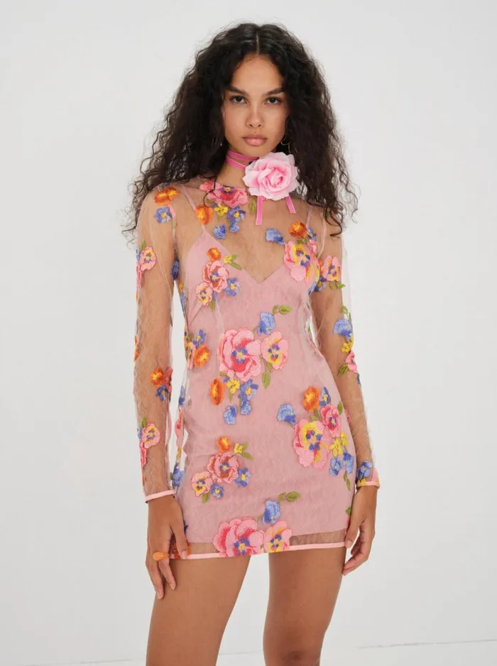 Women Percy Mini Dress Multi For Love and Lemons Dresses Women Percy Mini Dress Multi For Love and Lemons Dresses