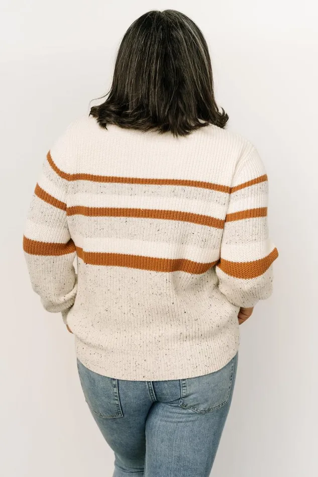 Women Peyton Striped Sweater Cream Camel Baltic Born Sweaters Women Peyton Striped Sweater Cream Camel Baltic Born Sweaters