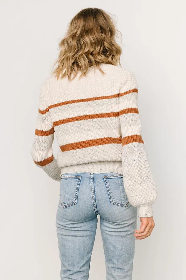 Women Peyton Striped Sweater Cream Camel Baltic Born Sweaters Women Peyton Striped Sweater Cream Camel Baltic Born Sweaters