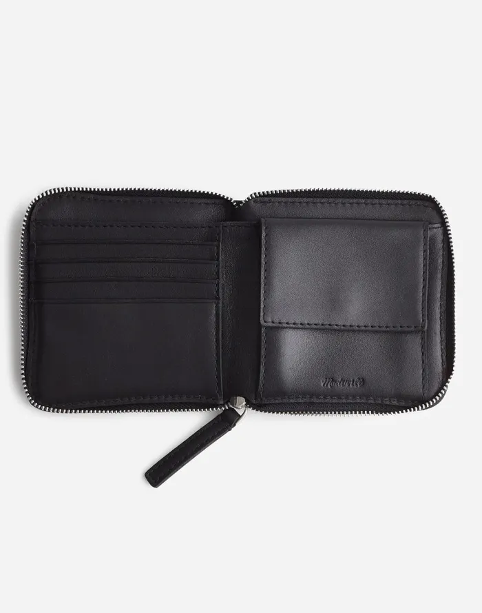 Women Pouches and Wallets Madewell The Essential Zip Wallet True Black Multi