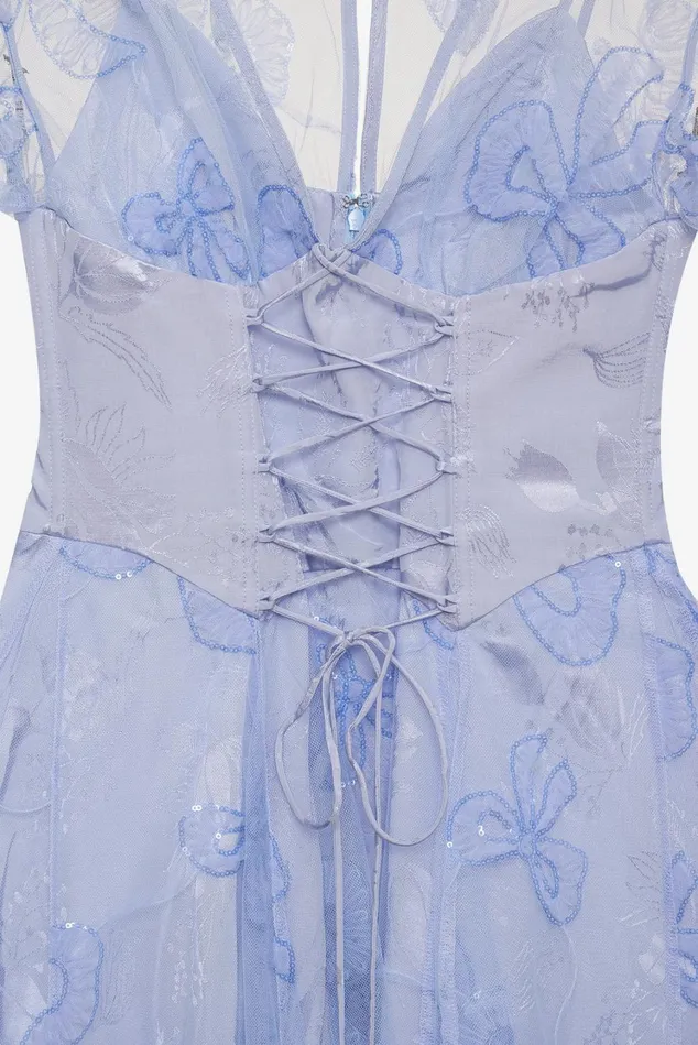 Women Presley Mini Dress Blue For Love and Lemons Dresses Women Presley Mini Dress Blue For Love and Lemons Dresses