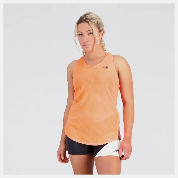 Women Q Speed Jacquard Tank Neon Dragonfly New Balance Shirts