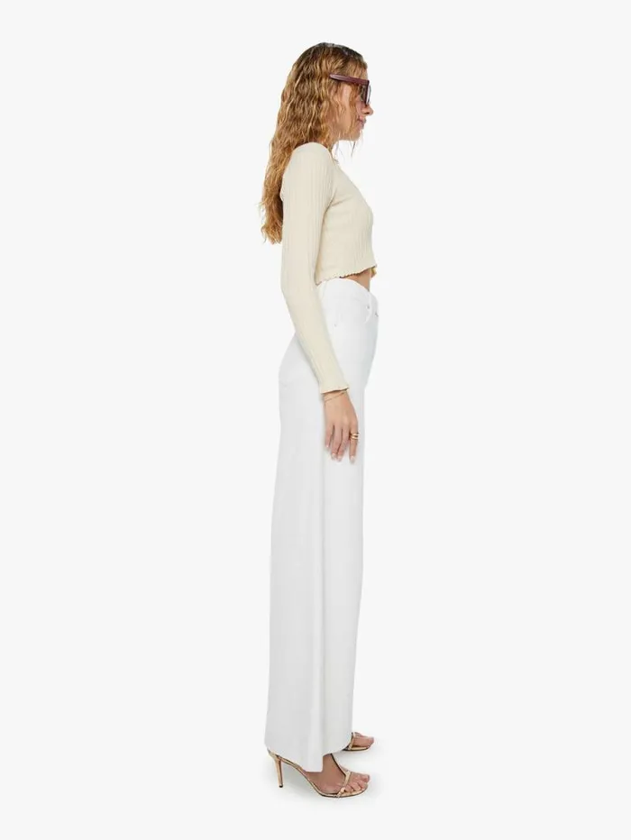 Women Relaxed Mother Denim SNACKS The Sugar Cone Skimp White