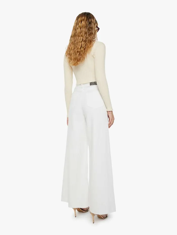 Women Relaxed Mother Denim SNACKS The Sugar Cone Skimp White