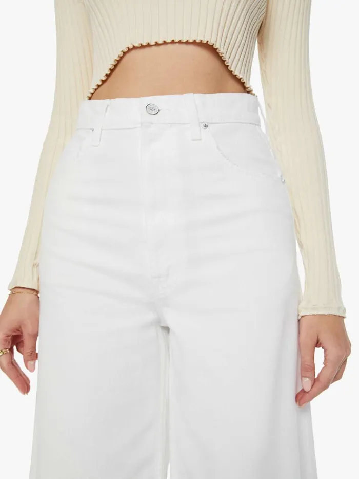 Women Relaxed Mother Denim SNACKS The Sugar Cone Skimp White