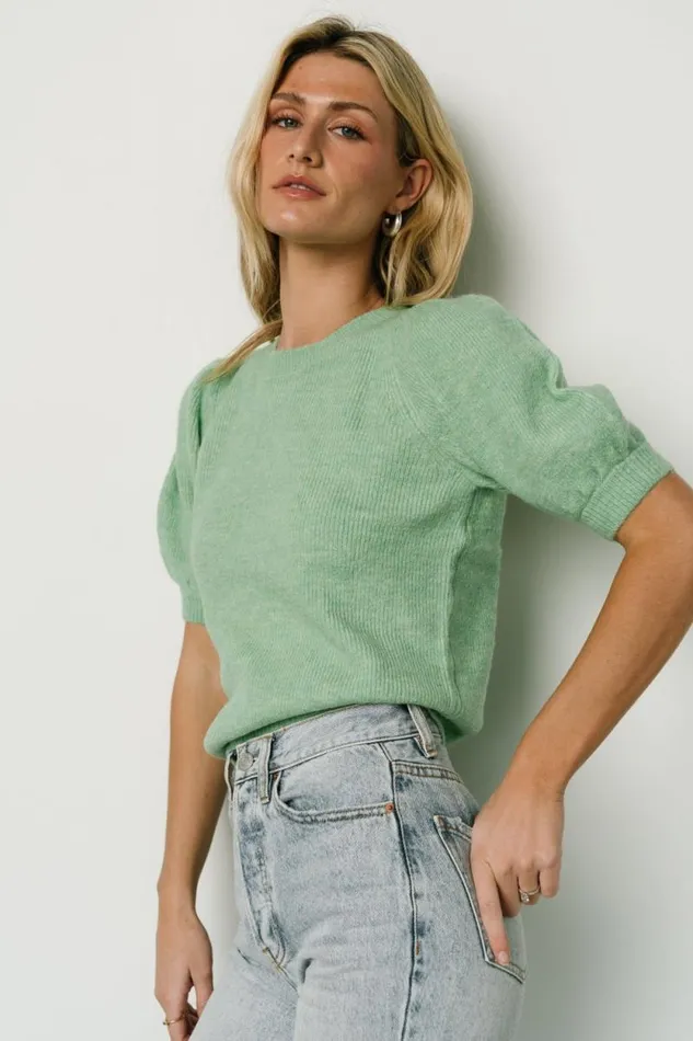 Women Remy Sweater Top Light Sage Baltic Born Sweaters Women Remy Sweater Top Light Sage Baltic Born Sweaters