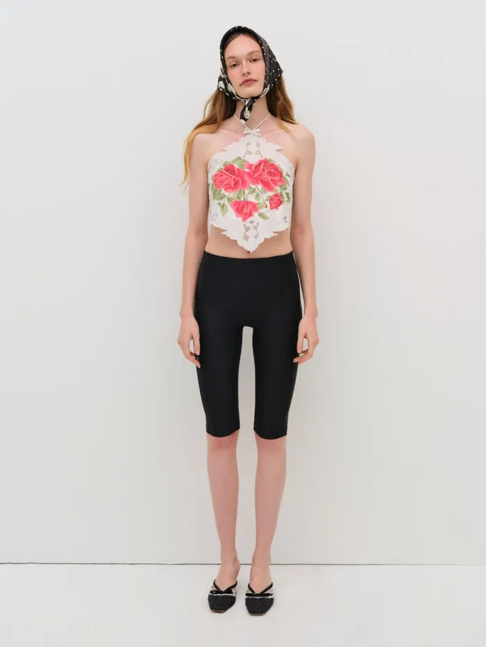 Women Rose Halter Top Red For Love and Lemons Tops Women Rose Halter Top Red For Love and Lemons Tops