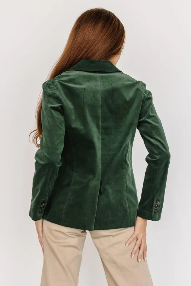Women Royal Corduroy Blazer Hunter Green Baltic Born Outerwear Women Royal Corduroy Blazer Hunter Green Baltic Born Outerwear