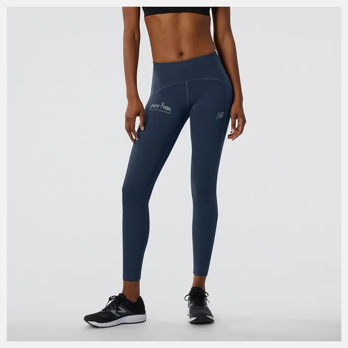 Women Run For Life Impact Run Tight Natural Indigo New Balance Pants and Leggings