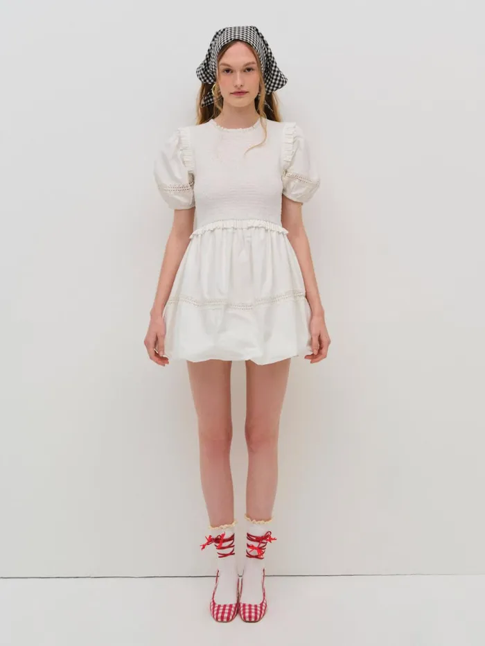 Women Sandy Mini Dress White For Love and Lemons Dresses Women Sandy Mini Dress White For Love and Lemons Dresses
