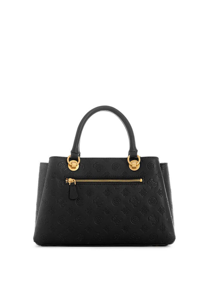 Women Satchel GUESS Black Logo Geva Small Girlfriend Satchel Bag Women Satchel GUESS Black Logo Geva Small Girlfriend Satchel Bag