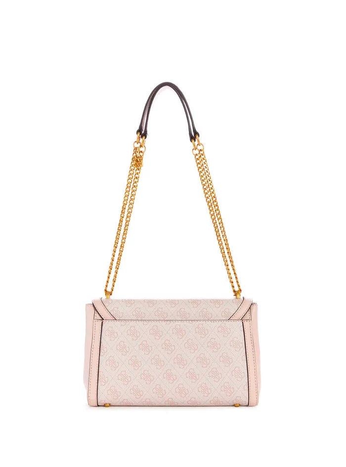 Women Satchel GUESS Rose Pink Katey Logo Shoulder Bag Women Satchel GUESS Rose Pink Katey Logo Shoulder Bag
