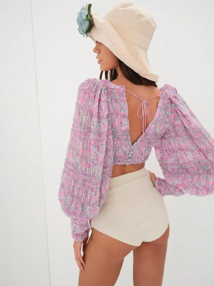 Women Saylor Blouse Pink For Love and Lemons Tops Women Saylor Blouse Pink For Love and Lemons Tops