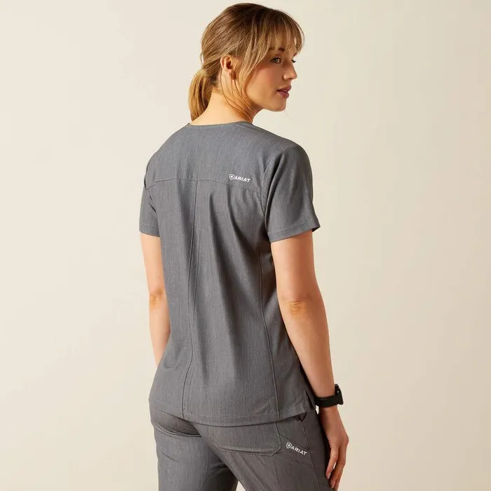 Women Scrubs Ariat Clara 6 Pocket Scrub Top Charcoal Grey Women Scrubs Ariat Clara 6 Pocket Scrub Top Charcoal Grey