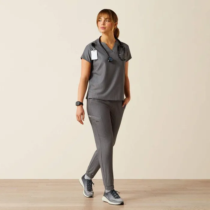 Women Scrubs Ariat Eliza Fashion Scrub Top Charcoal Grey Women Scrubs Ariat Eliza Fashion Scrub Top Charcoal Grey