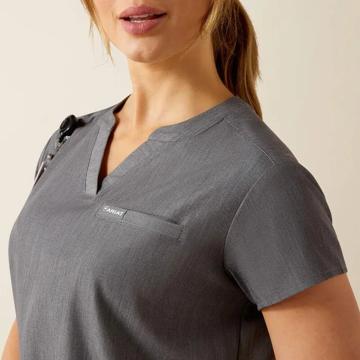 Women Scrubs Ariat Eliza Fashion Scrub Top Charcoal Grey Women Scrubs Ariat Eliza Fashion Scrub Top Charcoal Grey