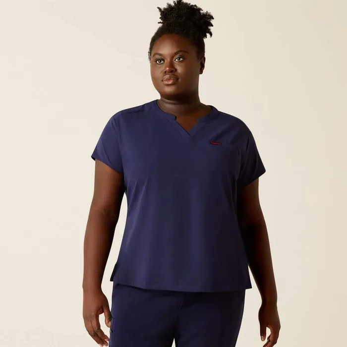 Women Scrubs Ariat Eliza Fashion Scrub Top Navy