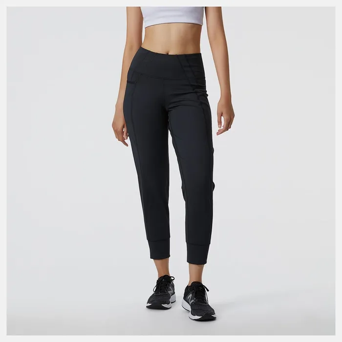 Women Shape Shield Jogger Black New Balance Pants and Leggings