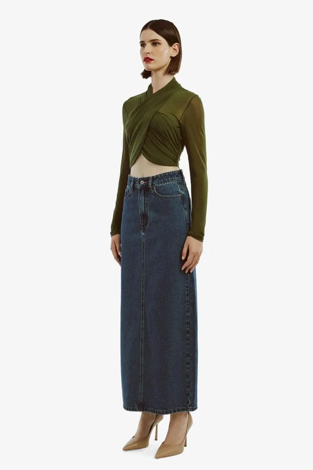 Women Shirts and Blouses Bardot Aliyah Top In Khaki Khaki Women Shirts and Blouses Bardot Aliyah Top In Khaki Khaki
