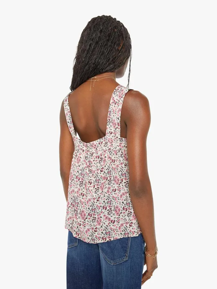 Women Shirts Mother Denim Jasmine Top Petite Fleur Print Rose