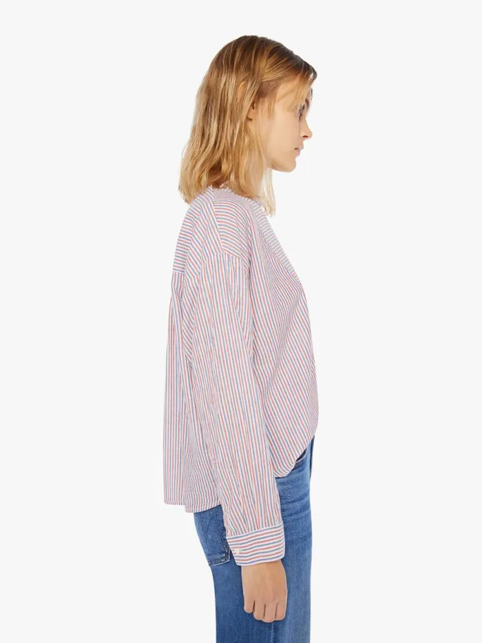 Women Shirts Mother Denim Jones Shirt Firework Stripe