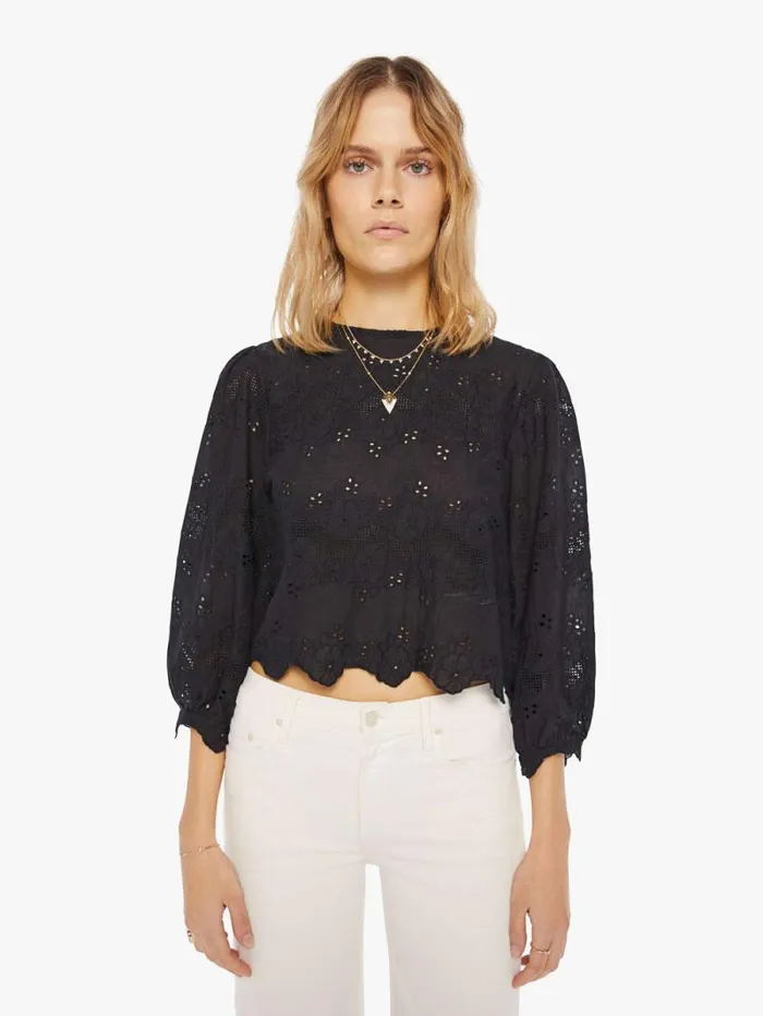 Women Shirts Mother Denim Lisa Top Black