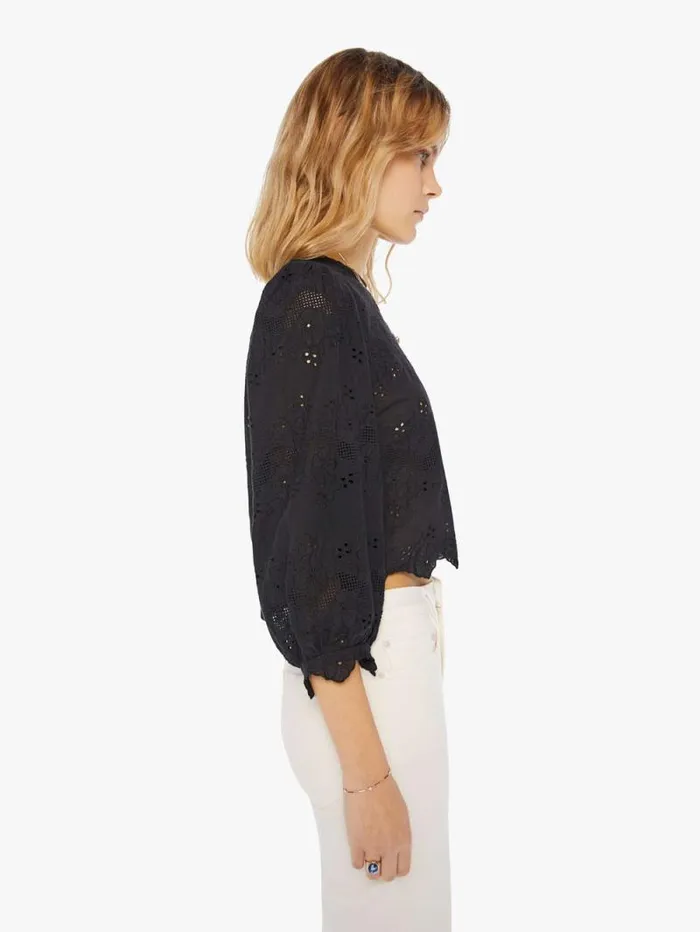 Women Shirts Mother Denim Lisa Top Black