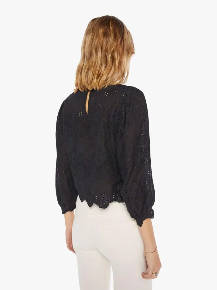 Women Shirts Mother Denim Lisa Top Black