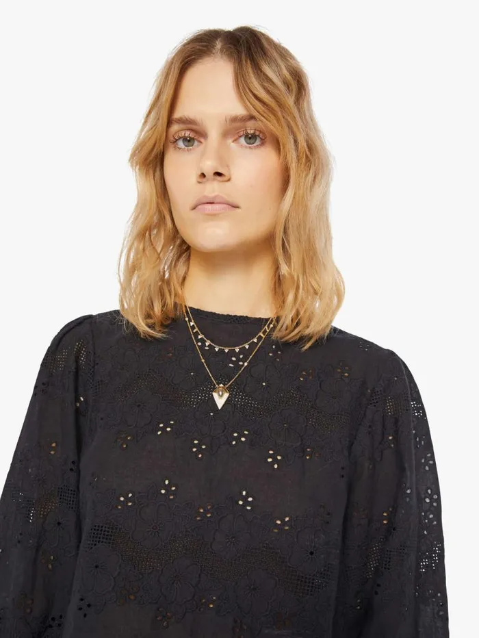 Women Shirts Mother Denim Lisa Top Black