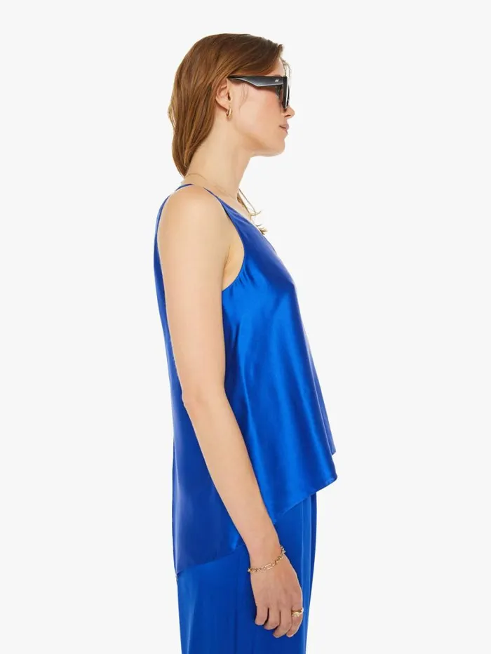 Women Shirts Mother Denim Lou OnePiece Scoop Neck Tank Lapis