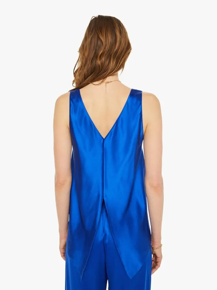 Women Shirts Mother Denim Lou OnePiece Scoop Neck Tank Lapis