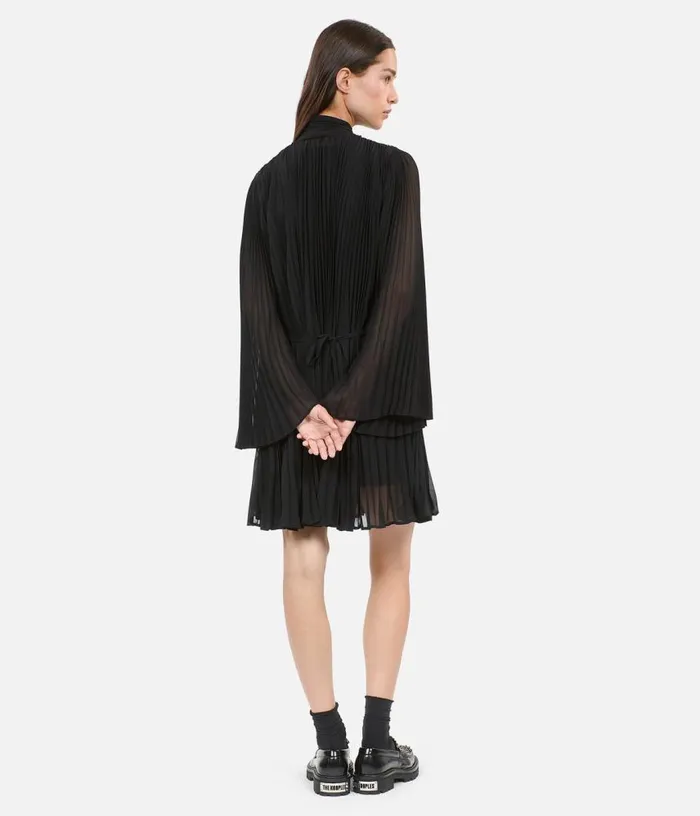 Women Short Black Pleated Dress THE KOOPLES Dresses and Jumpsuits
