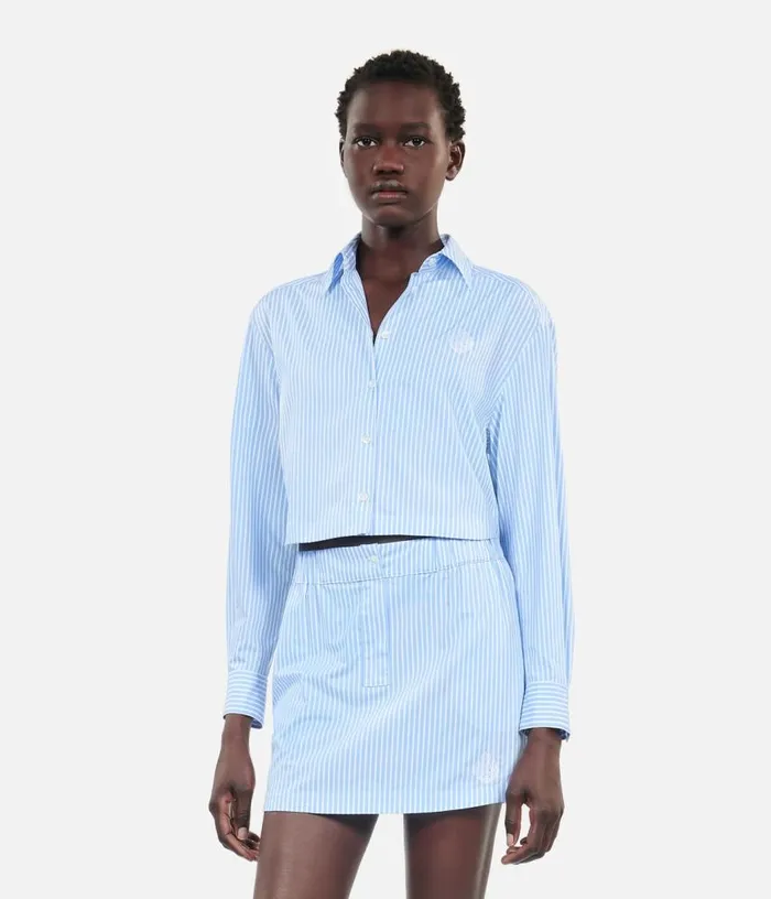 Women Short Striped Shirt THE KOOPLES Blouses and Shirts