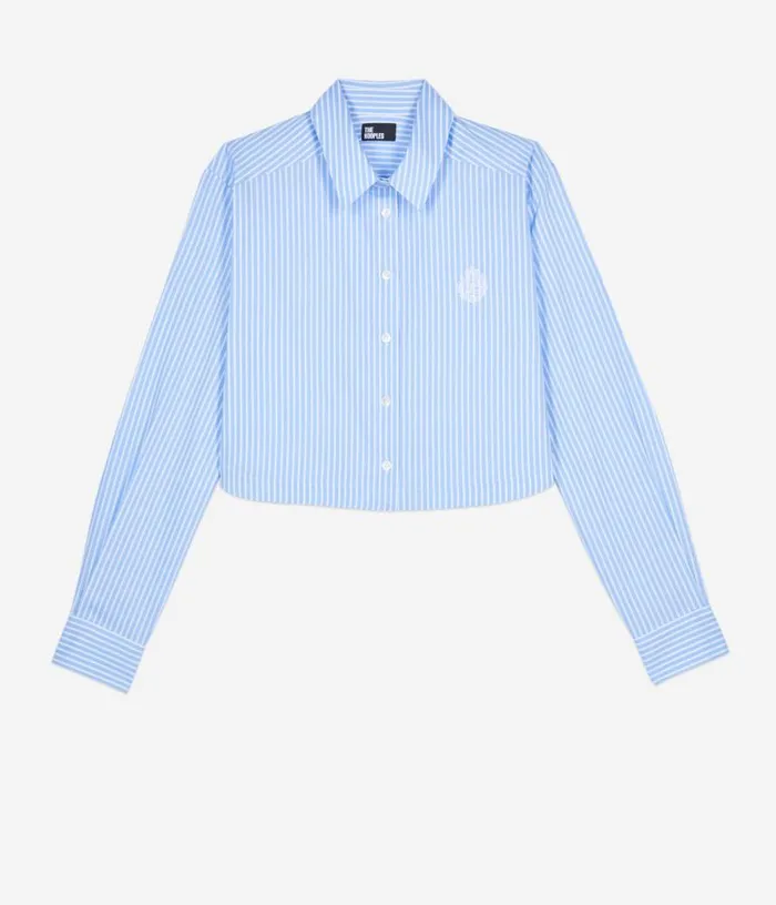 Women Short Striped Shirt THE KOOPLES Blouses and Shirts