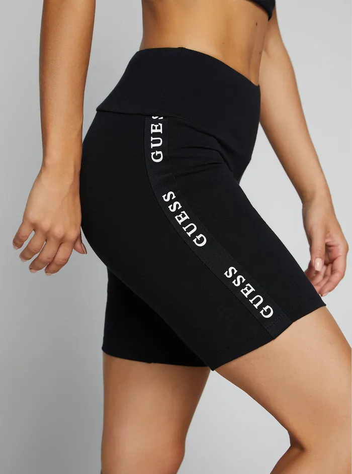 Women Shorts GUESS Eco Black Aline Active Logo Bike Shorts Women Shorts GUESS Eco Black Aline Active Logo Bike Shorts
