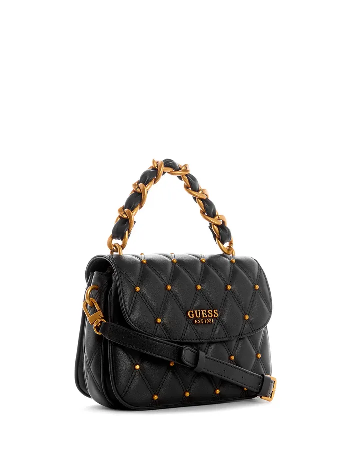 Women Shoulder Bag GUESS Black Triana Studded Shoulder Bag Women Shoulder Bag GUESS Black Triana Studded Shoulder Bag