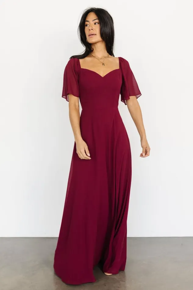 Women Sierra Sweetheart Maxi Dress Mulberry Baltic Born Maxi Dresses Women Sierra Sweetheart Maxi Dress Mulberry Baltic Born Maxi Dresses