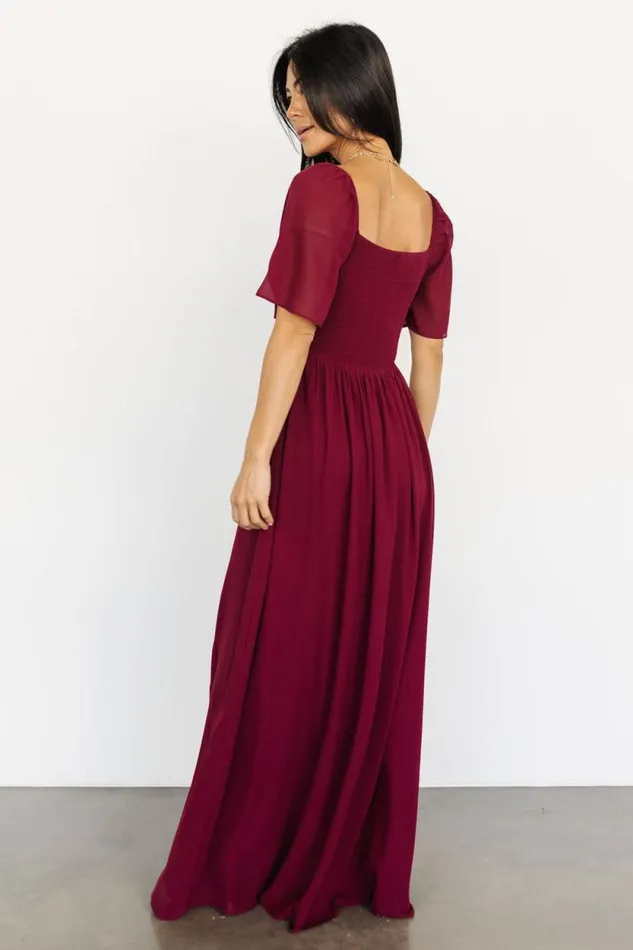 Women Sierra Sweetheart Maxi Dress Mulberry Baltic Born Maxi Dresses Women Sierra Sweetheart Maxi Dress Mulberry Baltic Born Maxi Dresses
