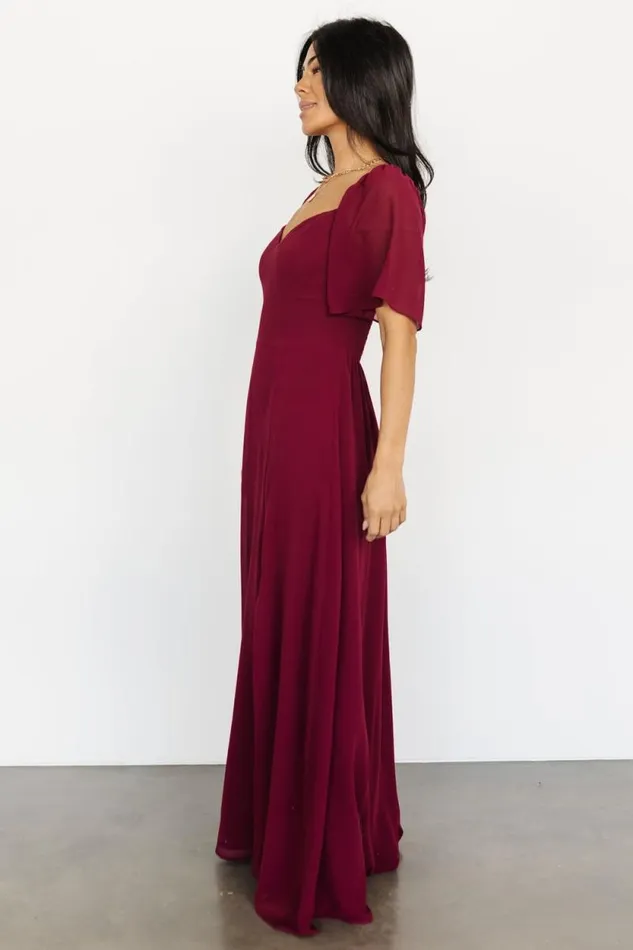 Women Sierra Sweetheart Maxi Dress Mulberry Baltic Born Maxi Dresses Women Sierra Sweetheart Maxi Dress Mulberry Baltic Born Maxi Dresses