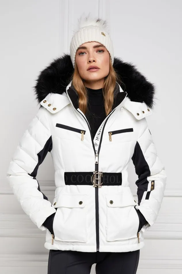 Women Ski Jacket White Holland Cooper Ski Jackets
